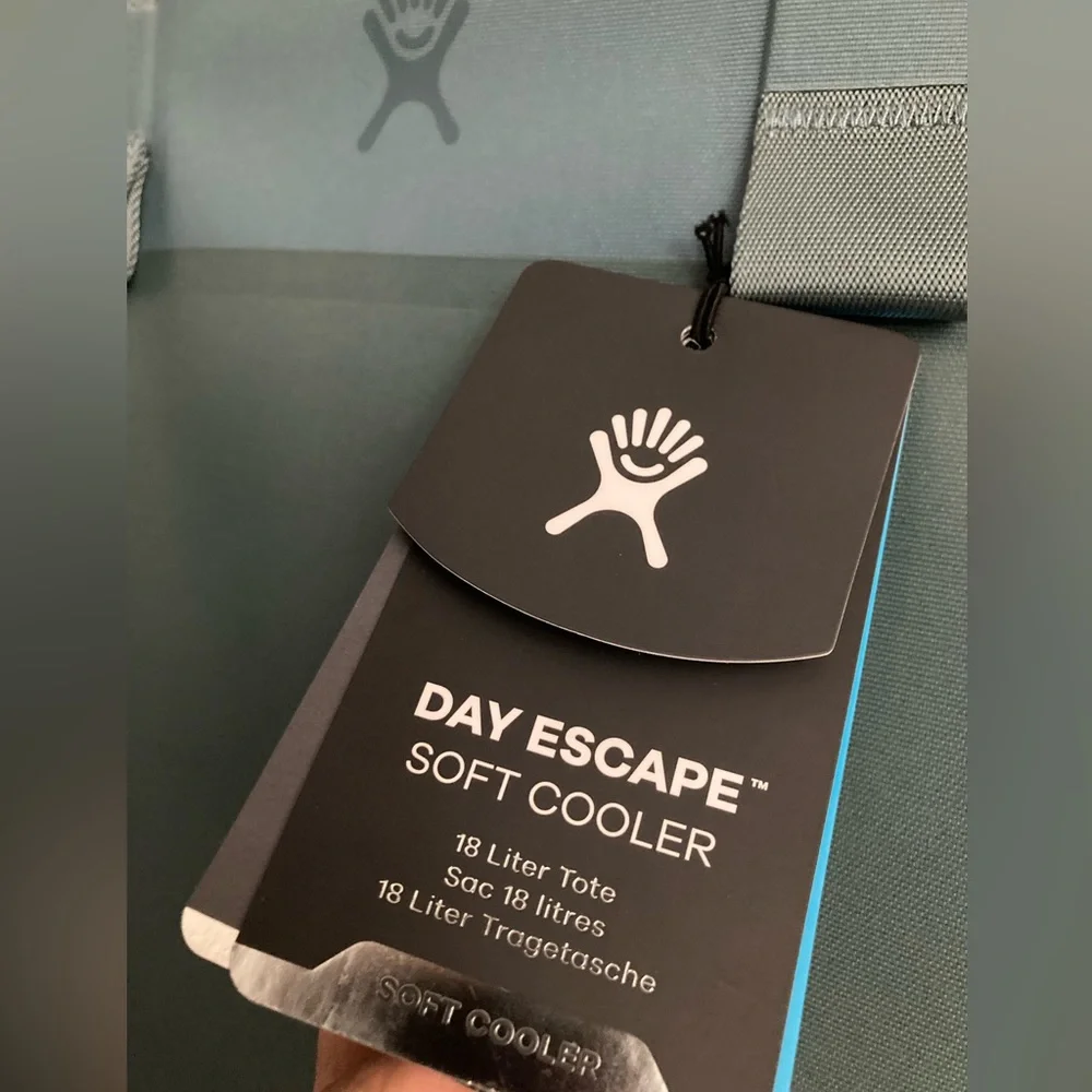 New Hydro Flask Teal Tote Bag with Black Straps